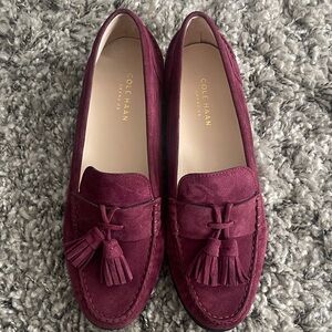 Cole Haan Grand OS NWOB Burgundy Tassel Loafers Sz 8